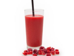 Sunset Smoothie (framboos en aardbei)