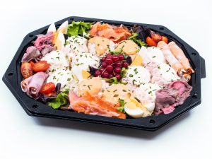 Saladebuffet huzaren/zalm (deluxe)